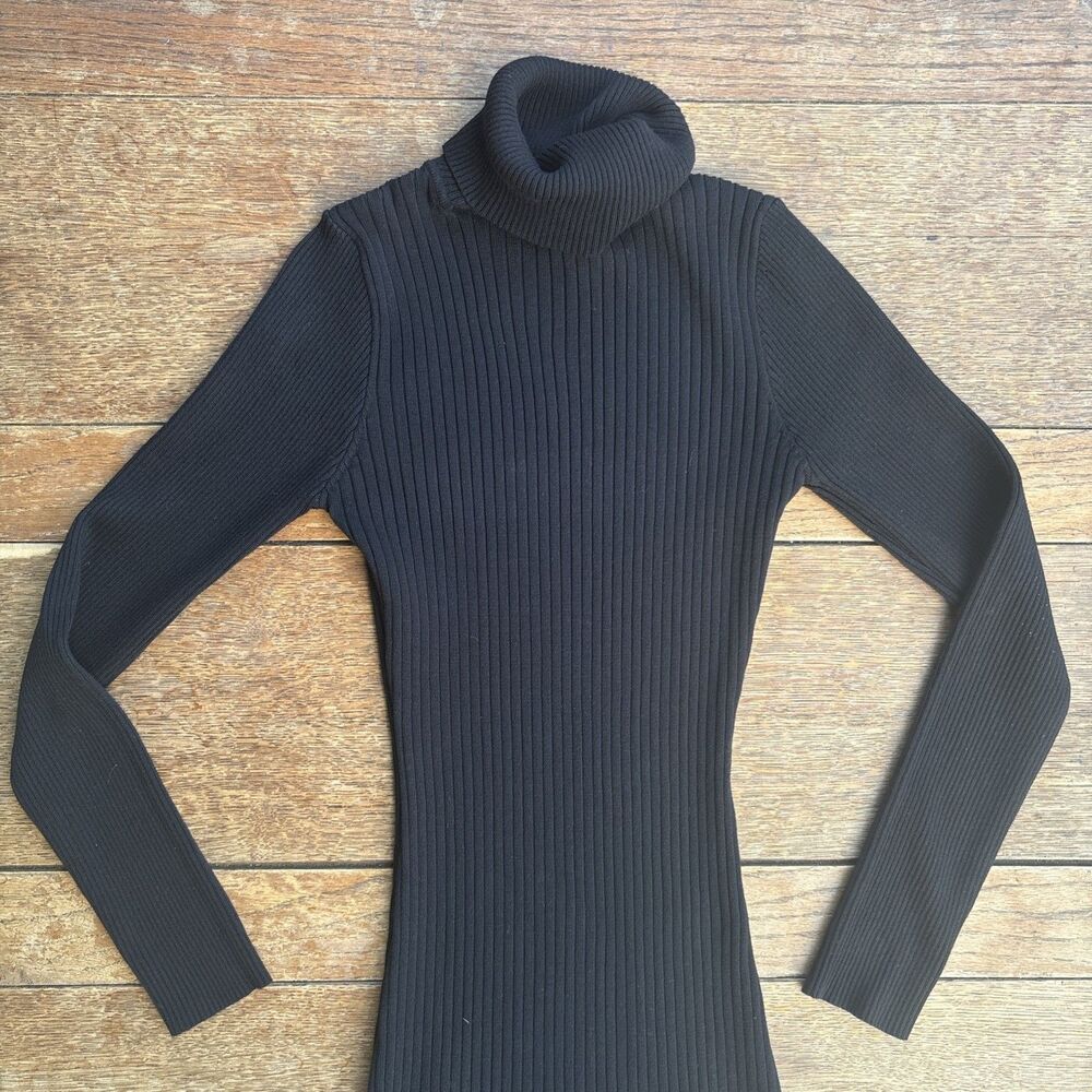Lane tree women’s body turtleneck sweater short sweater dress size small 0406